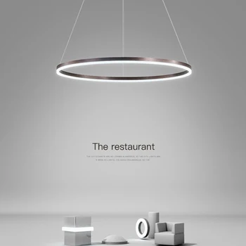 Tavan avize LED modern avize restoran ışık dairesel minimalist oturma odası aydınlatma dairesel avize