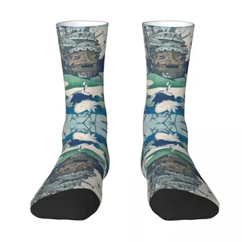 Tüm Mevsim Ekip Çorap Howl Kale Ve Japon Çorap Harajuku Rahat Uzun Çorap Aksesuarları Erkekler Kadınlar için doğum günü hediyesi